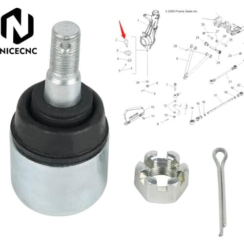 NICECNC UTV ATV Left&Right&Front Lower Ball Joint Kit for Polaris Sportsman Ranger 42-1030 ATV UTV Go Kart Buggy Quad Bike Parts
