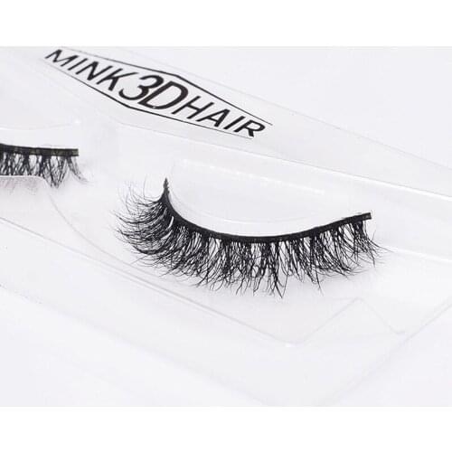 Eyelashes 3D mink lashes long lasting mink lashes natural 1 pair Handmade Eyelash extension false eyelashes Fake Eye Lashes A03