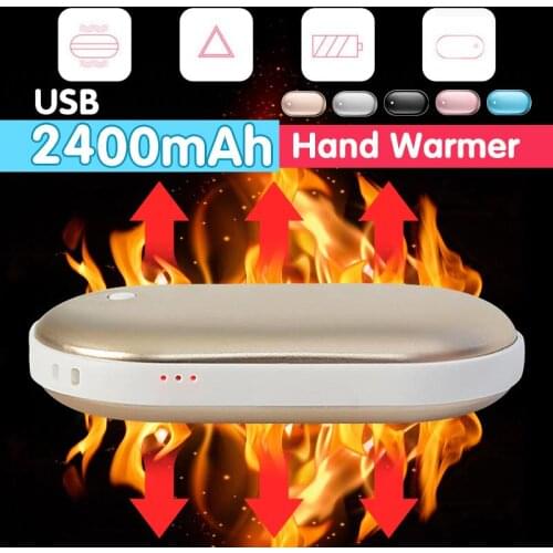 2400mah USB Home Office Portable Source Phone Hand Warmer Electric Heater Warmer Economic Gift Mini Outdoors Travel Pocket