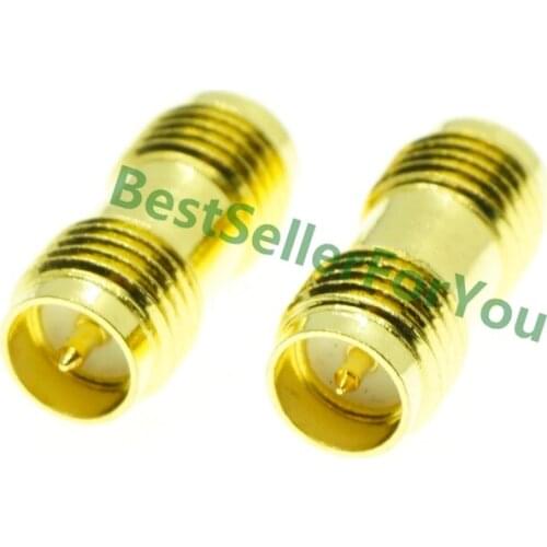 RP-SMA Female To RP SMA Female Connector RF Coaxial AdapterBrass