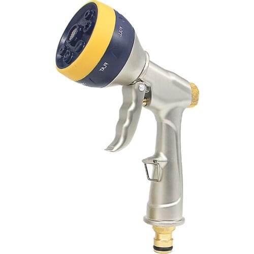 Garden Water Gun Car Wash Water Spray Water Guns Water Hose Nozzle Water Gun High Pressure 7 Function Cleaning Yard