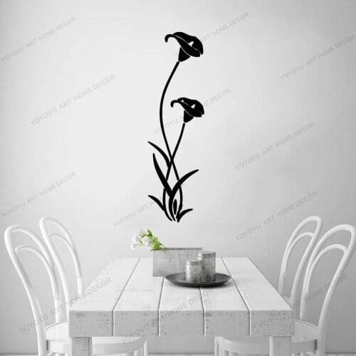 Diy Flower Shape Vinyl Art Wall Sticker Modern Decoration Living Room Removable Mural Wallpaper Decals Home Decor CX597