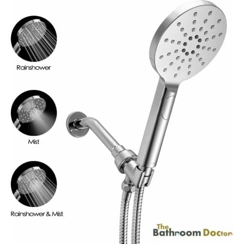 3 Function Handheld Shower Head +1.5m Stainless Steel Hose + Shower Arm Wall Mounted 03-160