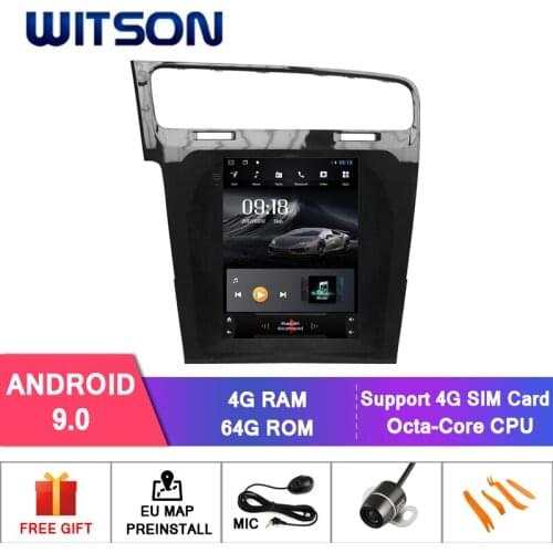 WITSON Vertical Screen car dvd player with GPS 4GB RAM+64G ROM For VOLKSWAGEN Golf 7 (TTF1243) car radio with GPS car audio