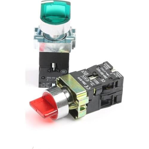 XB2-BK3365 BK3465 3 Position XB2-BK2465 BK2365 2 Position Rotary select switch witch light Latching self-Locking XB2-BK