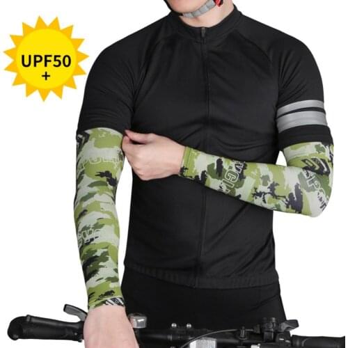 1 Pair Unisex Cycling Arm Sleeves Men Women Running Arm Warmer Sleeves Ice Silk Sunscreen UV Protection Arm Cover Cuff