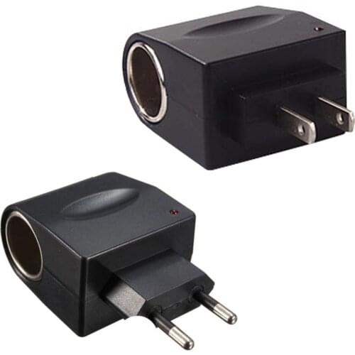 110V-220V AC to 12V DC EU US Car Cigarette Lighter Socket Power Adapter Wall Converter For Car Electronic Devices use at home