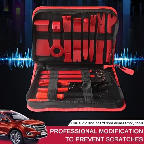4/8/19/24pcs Car Audio Maintenance Kit Auto Trim Repair Panel Remover Pry Bar Car Dash Radio Door Trim Panel Clip Hand Tools