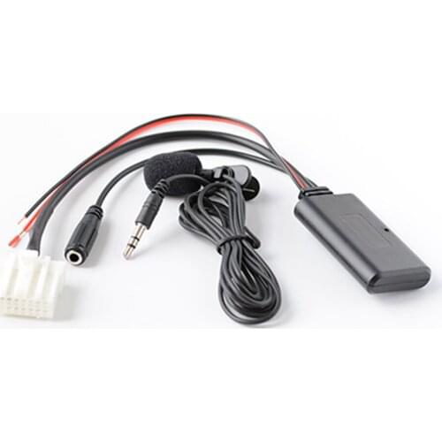 Car Bluetooth AUX Adapter Wireless Audio Phone Call Hands Free Microphone For Toyota Camry Corolla Reiz Corolla Highlander