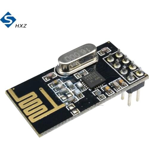 1PCS NRF24L01 RF24L01 + 2.4G Wireless Module Black 8PIN Data Transmission Module 2.4g The Nrf24L01 for Industrial Control 2.4Ghz
