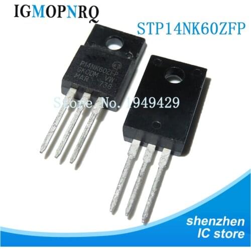 10PCS STP14NK60ZFP TO-220 STP14NK60 TO-220F new