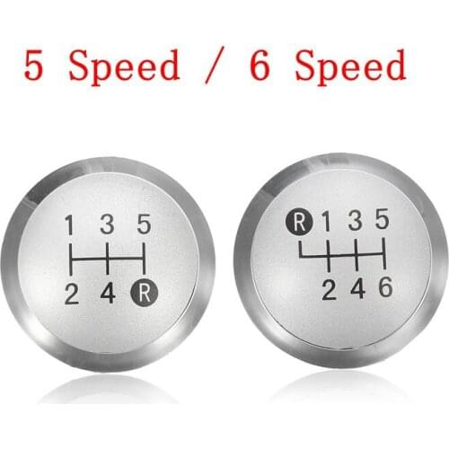 5 Speed 6 Speed Chrome Gear Shift Knob Cap Cover For Toyota Auris 2007 2008 2009 Silver Gear Lever Handball Decorative Cover