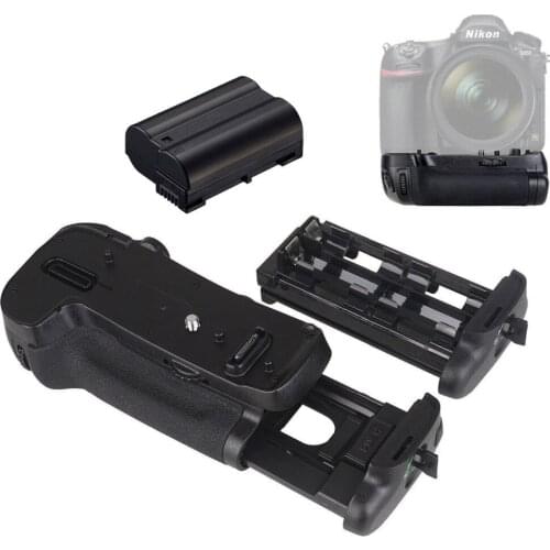 JINTU Vertical Battery Grip Pack Hand Holder shutter For Nikon D850 Camera +1x Decode EN-EL15 2250mAh Battery Set As MB-D18
