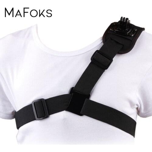360 Degree Rotation Shoulder Strap Mount for Gopro Hero 9 8 7 6 5 4 3 SJ4000 Action Camera Chest Harness Belt Adapter For Go pro