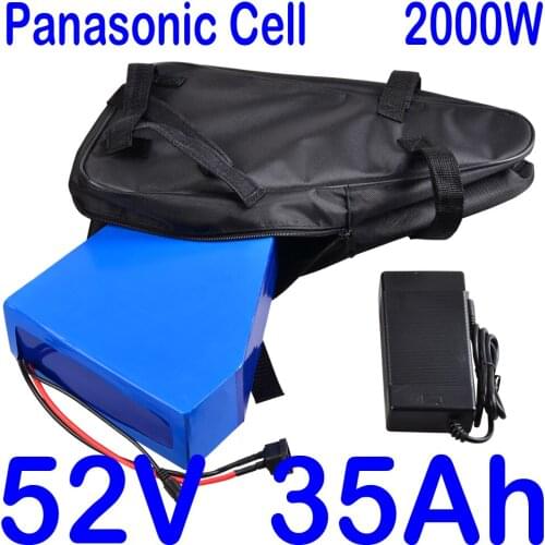 52V 35AH Electric Bike Battery 52V Lithium Battery Pack 52V 1000W 1500W 2000W Electric Scooter Battery Use LG Cell +5A charger