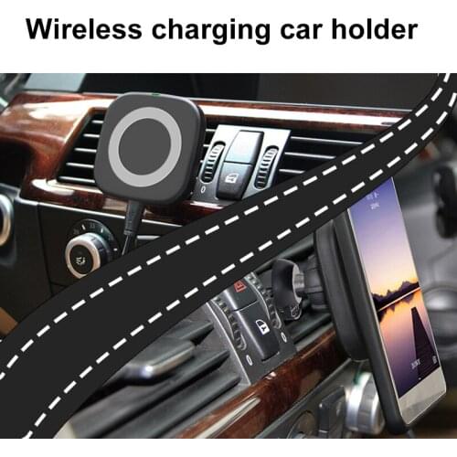 The air outlet magnetic wireless charging bracket is suitable for iphone, Huawei, Samsung MI car wireless charger