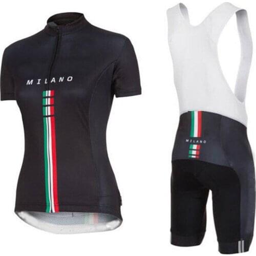 Milano Pro Women Cycling Set MTB Bike Clothing Female Racing Bicycle Clothes Ropa Ciclismo Girl Cycle Wear Racing Bib Short Pant