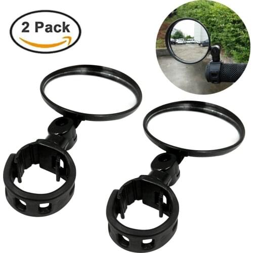 Mini bicycle rearview mirror folding rearview mirror mountain bike convex mirror large round mirror bicycle accessories