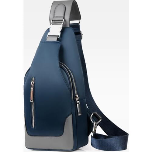 Mens Messenger bag shoulder Oxford cloth Chest Bags Crossbody Casual messenger bags Man USB charging Multifunction Handbag