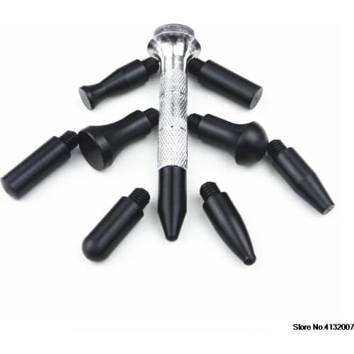 Paintless Car Dent Repair Hail Removal Tools Kit Tap Down Pen With 9 Heads Tools