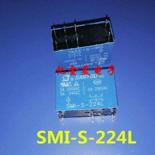 Relay SMI-S-224L conversion of the two groups of 8 feet 5A250VAC HRM1H-S-DC24V-C