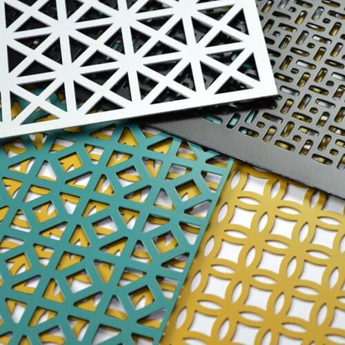1mm thickness decorative Galvanized metal corton steel stamped perforated hole sheet panel Privacy Screen for furniture