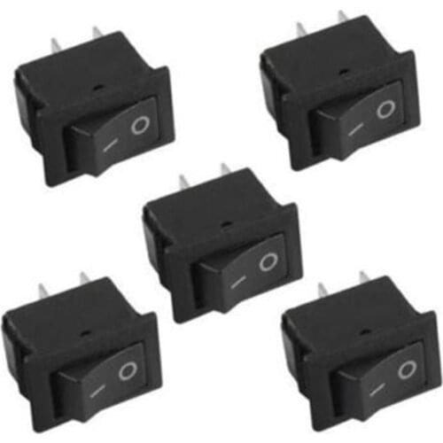 1pc/10pc Rocker Switch ON-OFF 2 Pins 12V Car Boat Round Dot Light ON/OFF Rocker Toggle Switch Tool Set Car Accessories
