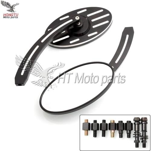 Universal Ellipse Motorcycle CNC Mirror For Harley 883 1200 XL Dyna V-Rod Fat Boy Road King Glide Softail Steed Vulcan Drag Star