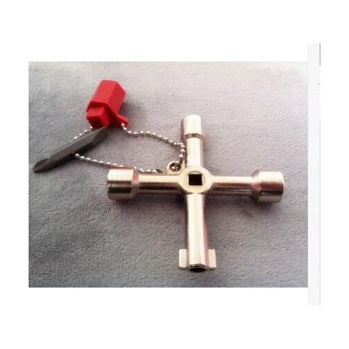 NEW 2PCS Universal Cross KEY Triangle KEY for Train Electrical Elevator Cabinet Valve