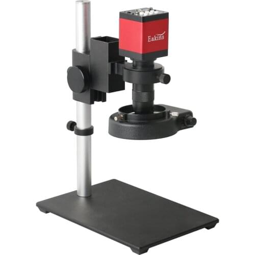 13MP 1080P 60FPS HDMI VGA Video Digital Microscope Camera 100X 130X C Mount Lens 56 LED Light For Phone Soldering Tools