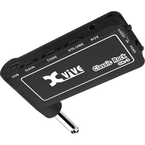 Xvive GA1/GA4 Classic Rock Mini Portable Rechargeable Electric Guitar Plug Headphone Amp Amplifier