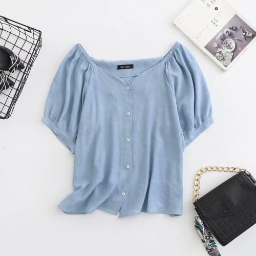 Plus size drop-shoulder sleeve V-Neck women tshirts 2021 new summer casual white black blue ladies t shirts female tops