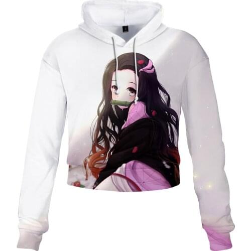 Ghost Blade Naveled Hoody women Aikooki Hot New Fashion Casual Ghost Blade Naveled clothes girl pullovers casual tops