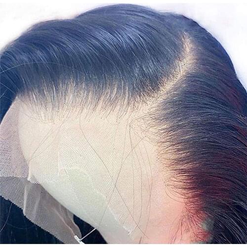 Bone Straight Lace Front Human Hair Wigs Pre Plucked Transparent Lace Frontal Wig 4X4 Lace Closure Brazilian Hair Wigs For Woman