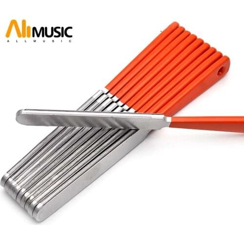 10pcs Guitar Tools Guitar Frets File Durable Stainless Steel Small Dual Cutting Edge Tool for Guitarra repairing