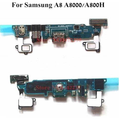10 pcs/Lot Original USB Charging Dock Port Flex cable For Samsung A8 SM-A8000 A800H A8000 Charger plug board+Home Return Sensor
