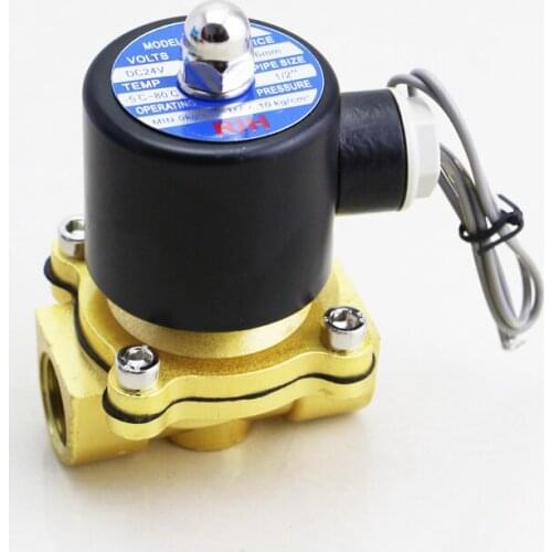 2 Way Brass Direct Acting 12V 110V 220 Volt 24V DC Mini 1 Inch 2W 250 25 Water Solenoid Valve for Water
