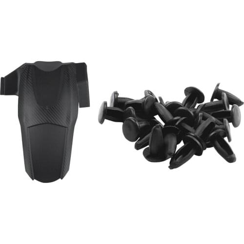 24Pcs Plastic Rivets Clip 3mm x 5mm x 11mm Black with Motorcycle Rear Fender