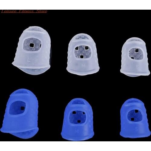 4pcs/lot Fingertip Protectors For Ukulele Guitar Silicone Finger Guards Guitar S/M/L 2 Colors