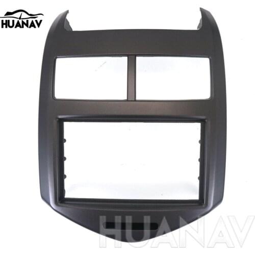 HUANAV Car Radio stereo Fitting installation adapter fascia For 2011+ Chevrolet Aveo 2 DIN radio frame Audio Fascias