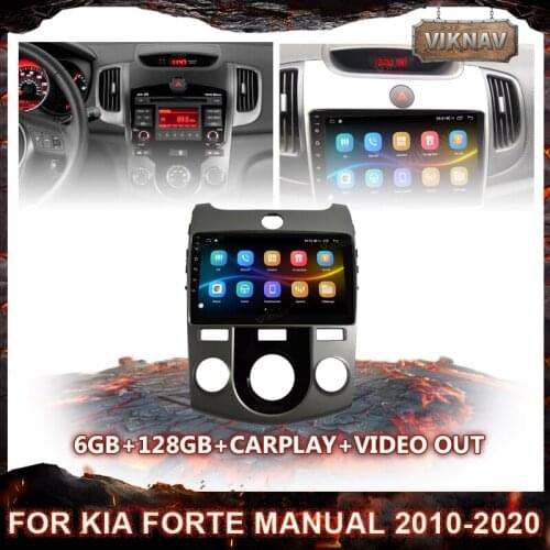 9 inch 4G+WiFi 2din Android 10.0 Car Radio Multimedia Video Player Navigation GPS DSP For Kia Forte Manual 2010-2020 Head Unit