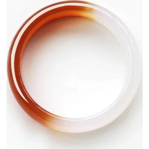 Koraba Natural Orange Chalcedony Bracelet Bangle Jewelry Gift for Woman