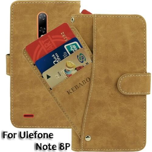 Leather Wallet Ulefone Note 8P Case 5.5" Flip Fashion Luxury Front Card Slots Cases Cover Business Magnetic Phone Bags