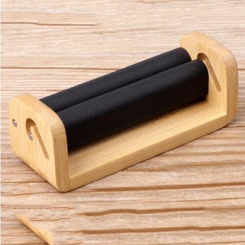 Cigarette Rolling Machine 70MM Bamboo wood Cigarette maker Tobacco Roller Cigarette Machine Accessories