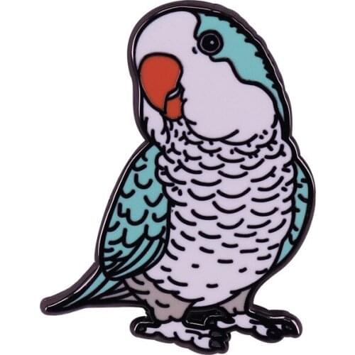 Animal Parrot Cartoon Metal Enamel Lapel Clothes Coats Backpack Bag Badge Brooch Pin Accessories