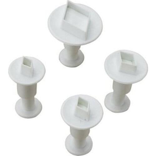 Mini Rhombus Cookie Cutter Plastic Biscuit Cut Mold Baking Fruit Cut Cake Mold Embossing Printing Die
