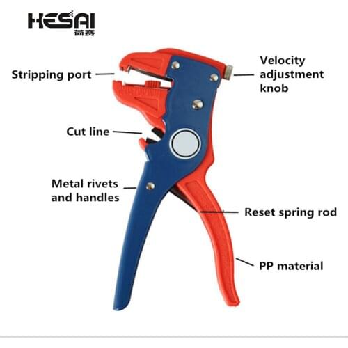 Multifunction 2 in 1 Adjustable Olecranon Pliers Automatic Cable Wire Stripper and Cutter Eagle Nose Pliers for Repair Tool