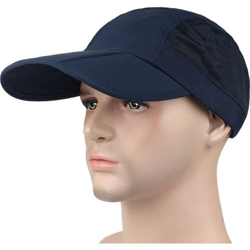 Men Women Quick Dry Breathable Mesh Cap Adjustable Sports Sun Hat Fishing Baseball Hat