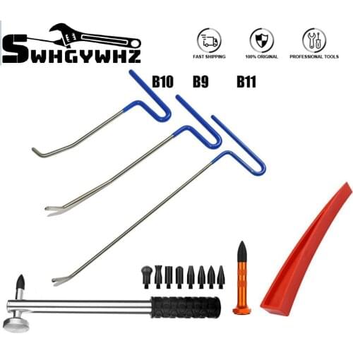 7pcs Auto Body Dent Repair Kit, Car Paintless Dent Removal Tap Down Tools,Car Auto Body Hail Damage Remover
