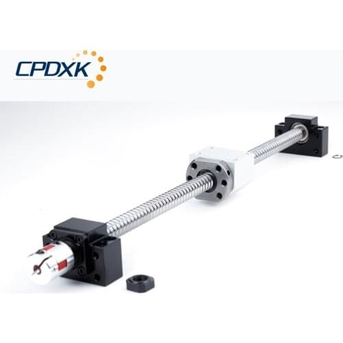 Ball Screw Set: SFU1204 Rolled Ball Screw L600mm 700mm 800mm 900mm 1000mm+ BKBF10+1204 Ball Nut + Ball Nut Housing + Supporter